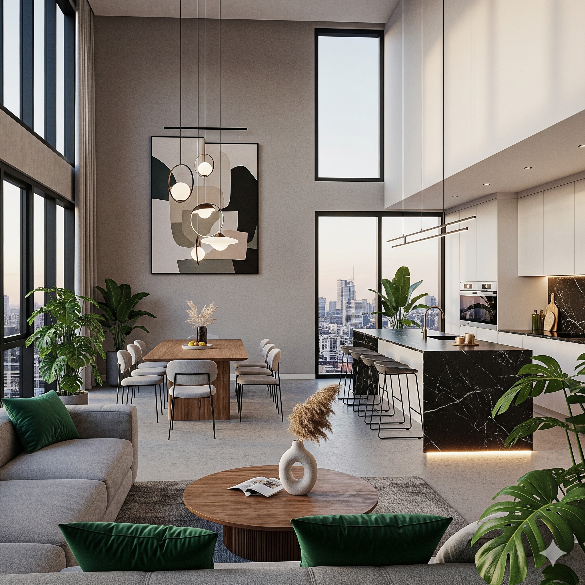 Modern pendant lighting